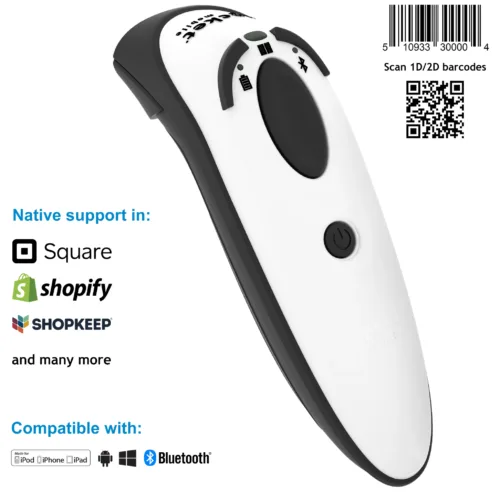 DuraScan D740 – 1D/2D Universal Barcode Scanner – White – SKU#CX3750-2402