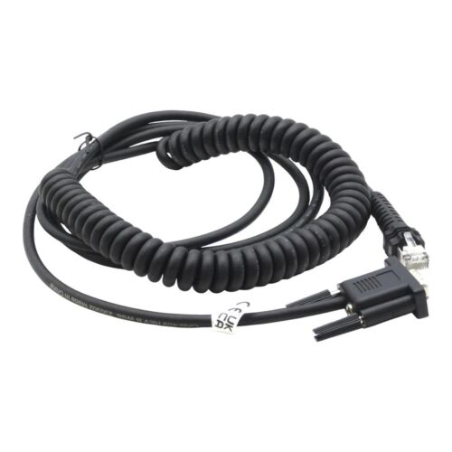 Datalogic PowerScan 7000 RS-232 Coiled Cable 8ft PN 8-0736-03
