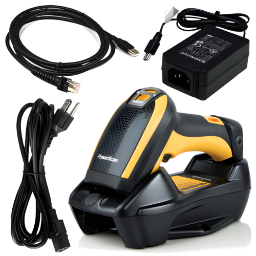 Datalogic PowerScan 9100 Handheld Barcode Scanner PN PM9100-910RBK10