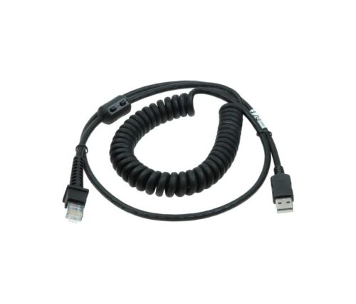 Datalogic QuickScan QS6500BT USB-A Coiled Cable PN 8-0734-16