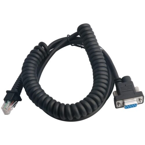 Datalogic RS232 Coiled Scanner Cable PN 8-0736-80