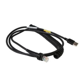 Honeywell Barcode Scanner USB to Serial DB9 Coiled Cable PN CBL-500-300-C00-04