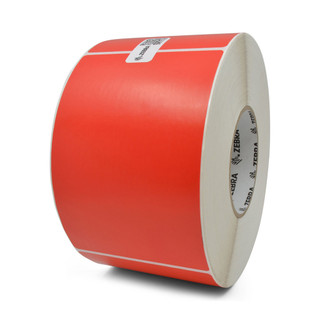 Zebra Z-Perform 2000T 4X6 Flood-coated Red Thermal Transfer Labels 3in-Core 1000/Roll 4/Box PN 10006208-5