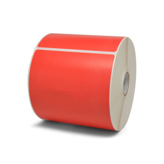 Zebra Z-Perform 2000D 4X6 Direct Thermal Labels 5in-OD 1in-Core Flood-coated Red 430/Roll 6/Box PN 10010035-3