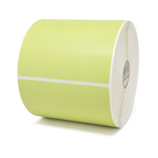 Zebra Z-Perform 2000D 4X6 Direct Thermal Labels 5in-OD 1in-Core Flood-coated Green 430/Roll 6/Box PN 10010035-1