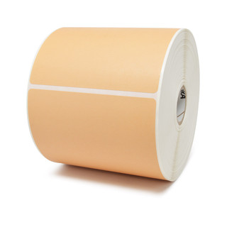 Zebra Z-Perform 2000D 4X6 Direct Thermal Labels 5in-OD 1in-Core Flood-coated Orange 430/Roll 6/Box PN 10010035-2