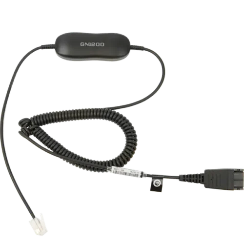 Jabra GN1200 CC Audio Enhancer 2m Coiled QD to Mod Plug PN 88011-99