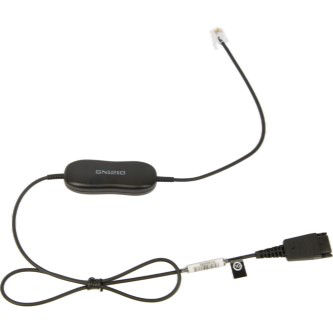 Jabra GN1210 QD to RJ-9 Smart Straight Headset Cable w/ Mic Amp PN 88001-96