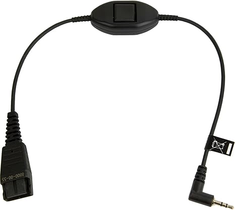 Jabra QD to 2.5mm Headset Adapter PN 8800-00-55