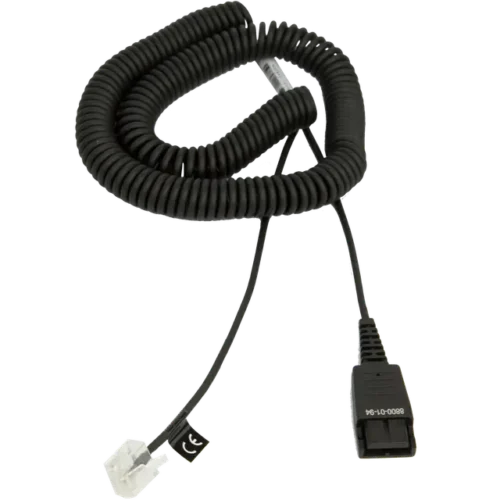 Jabra Quick Disconnect Headset Coiled Cable to RJ-45PN 8800-01-94