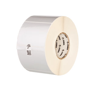 Zebra Z-Ultimate 4000T High-Tack Silver 4x2 Labels 1000/Roll 1/Box 3in-Core PN 10023357