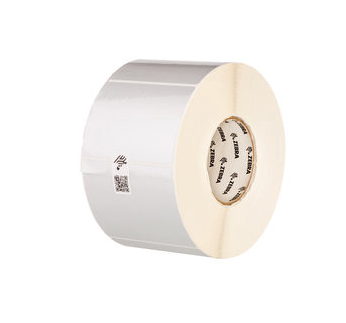 Zebra Z-Ultimate 4000T 3x1 Silver High Tack Polyester TT Labels 3000/Roll 1/Box 3in-Core PN 10023355