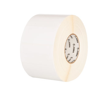 Zebra PolyPro 4000D 2X1.25 Direct Thermal Labels 380/Roll 12/Box 0.75in-Core PN 10017577