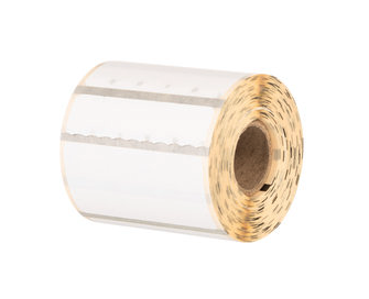 Zebra PolyPro 4000D 2X1.25 Direct Thermal Labels 380/Roll 12/Box 0.75in-Core PN 10015778