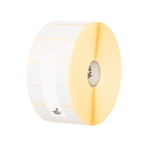 Zebra 2000T WHITE 2.75 X 1.25 Thermal Transfer Labels 8in-OD 3in-Core 4270/Roll 4/Box PN 10008513