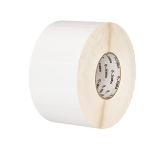 Zebra PolyPro 4000T 3.9375X0.9375 Thermal Transfer Labels 1in-Core 1900/Roll 6/Box PN 10007446