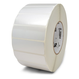 Zebra Z-Xtreme 4000T Silver High-Tack 3x2 Thermal Transfer Labels 1000/Roll 1/Box 3in-Core PN 10023180